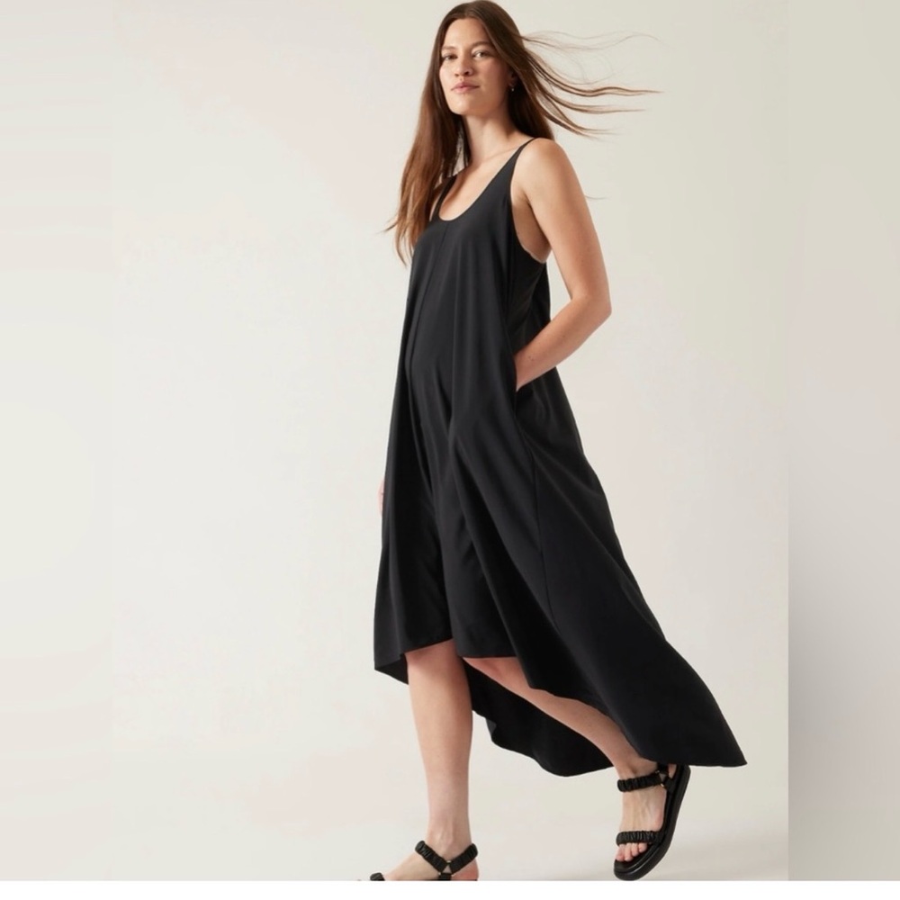 Athleta Elegant Black High Low Dress - Picture 3 of 5